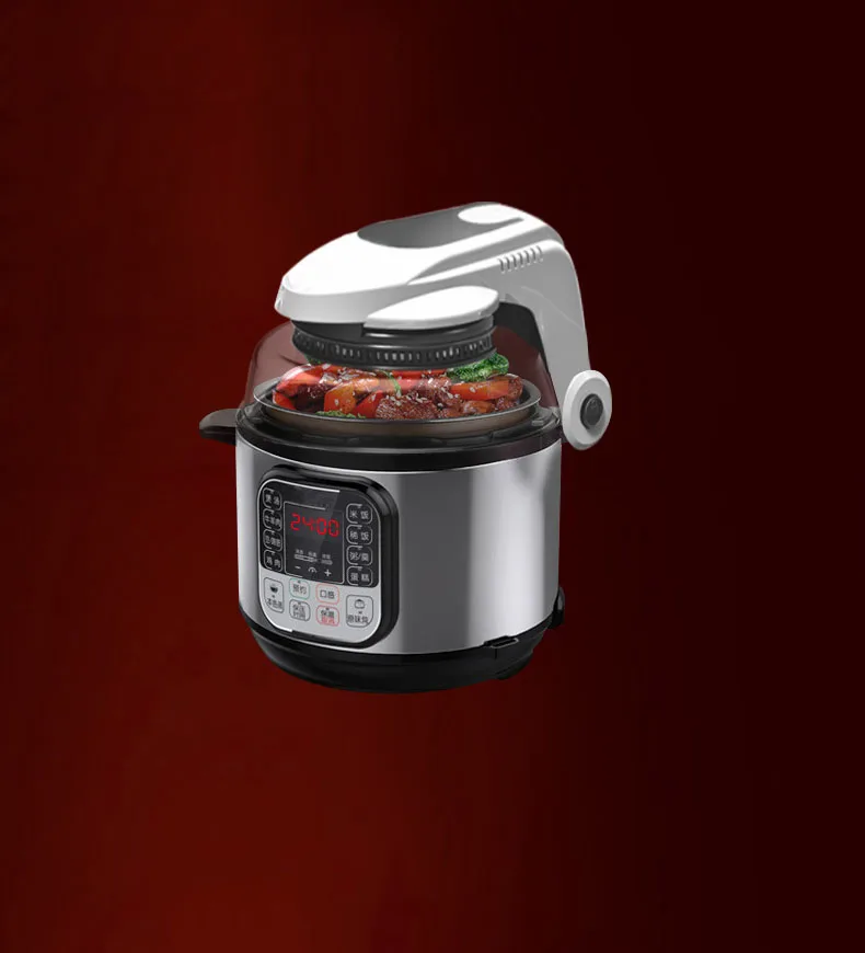 Pressure Cooker and Air Fryer Electric Aluminum Capacity Only Now Outdoor 2 in 1 Function Two in in in One Design 6L OEM 1000