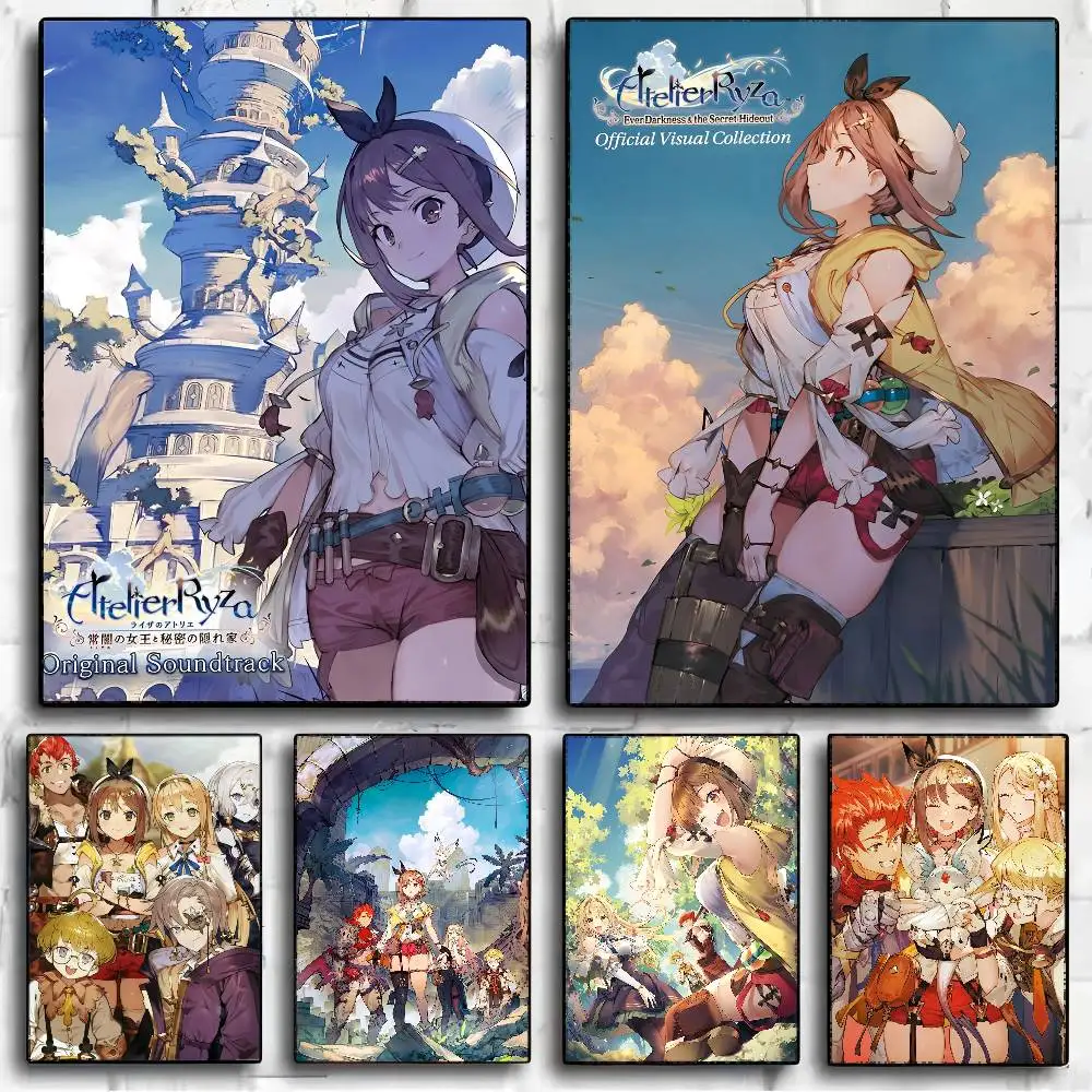 A-Atelier Ryza DIY Sticky Poster Whitepaper Drucke Poster Kunstwerk Vintage Dekorative Malerei