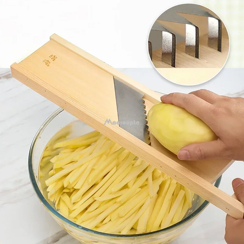 

Vegetables Cutter Stainless Steel Blade Manual Chopper Potato Cucumber Carrot Slicer Grater Corrugated Slicer Kitchen Gadgets