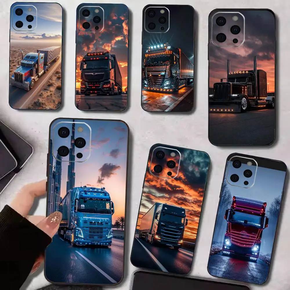 

Cool Heavy Truck Car Phone Case Silicone Soft For IPhone 17 16 15 14 13 12 11 X XR Plus Pro Max Plus