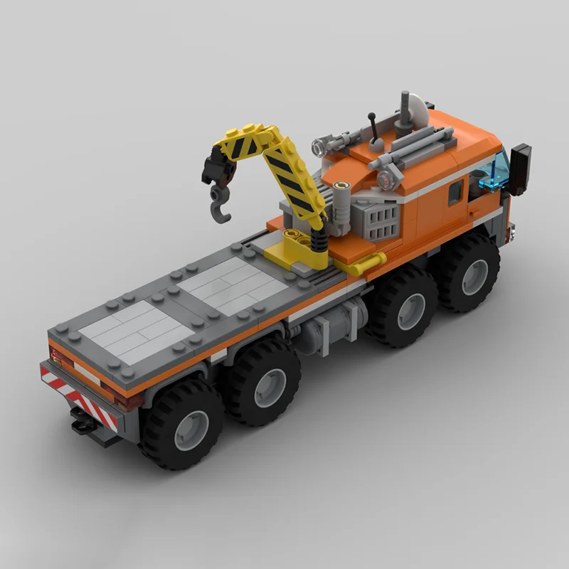 388 قطعة MOC شاحنة بضائع القطب الشمالي مدينة نموذج القطب الشمالي اللبنات الهدايا المعمارية هدايا عيد الميلاد تجميع فكرة لعبة تعليم الأطفال