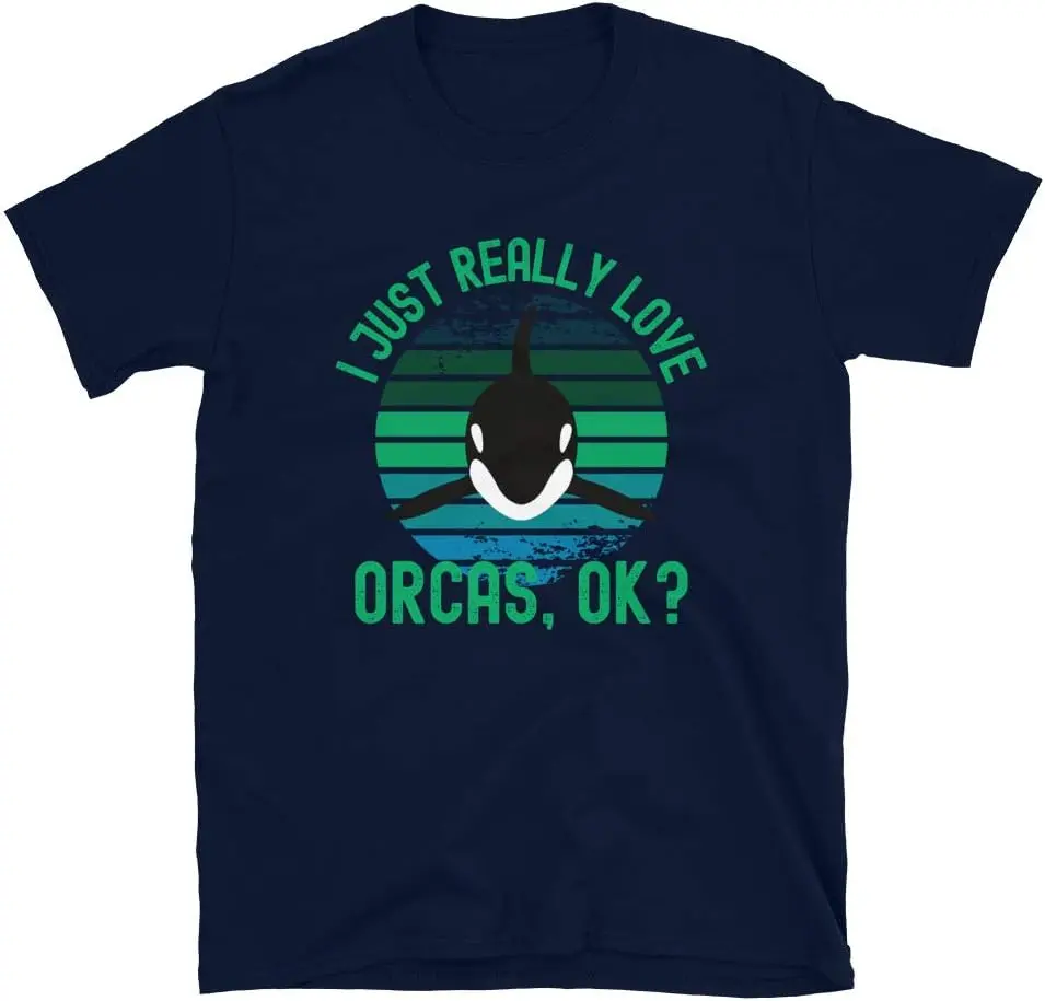 

Orcas Whales Unisex T-shirts for Man Woman Short Summer Tees Casual Cotton New Arrival Fashions Couple's Cloths