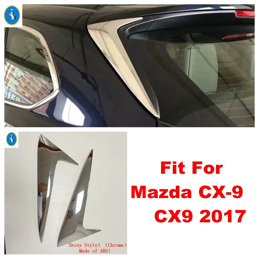 

Car Door Rearview Window Spoiler Cover Trim Triangle Insert Garnish Bezel Car Styling Accessories For Mazda CX-9 CX9 2017 - 2020