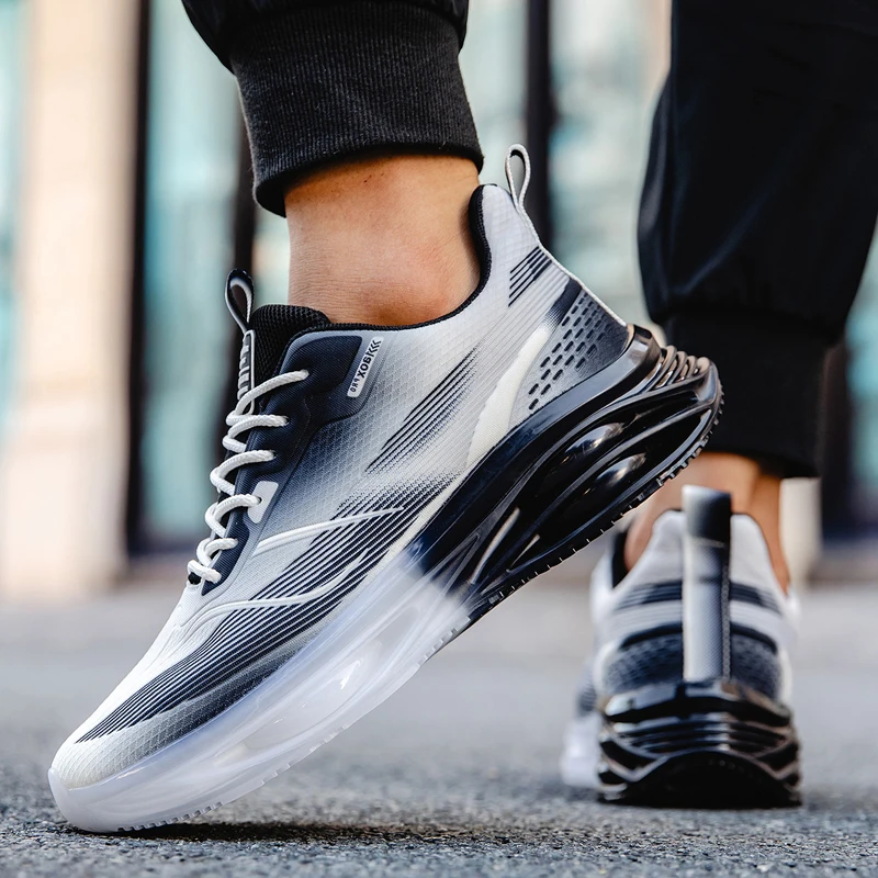 

XG 2025 New Running Shoes Men Lightweight Cushioning Sneaker Mesh Uppers Breathable Outdoor Jogging Shoes Men Large size 39-47