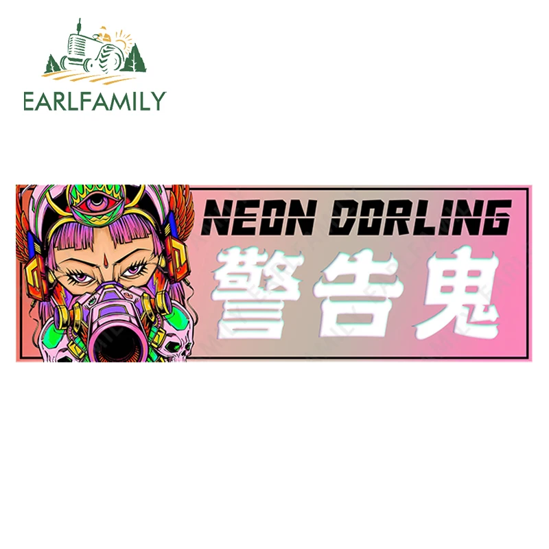 EARLFAMILY 13cm for Japanese JDM Slap Car Stickers Trunk Windows Vinyl Car Wrap Decal Windshield Motorcycle Campervan Decor - Image 5