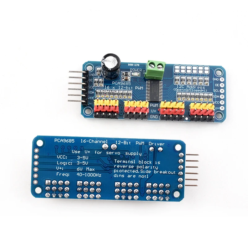 PCA9685PW 16 Channel 12-bit PWM/Servo Driver-I2C interface PCA9685 module Raspberry pi shield module servo shield