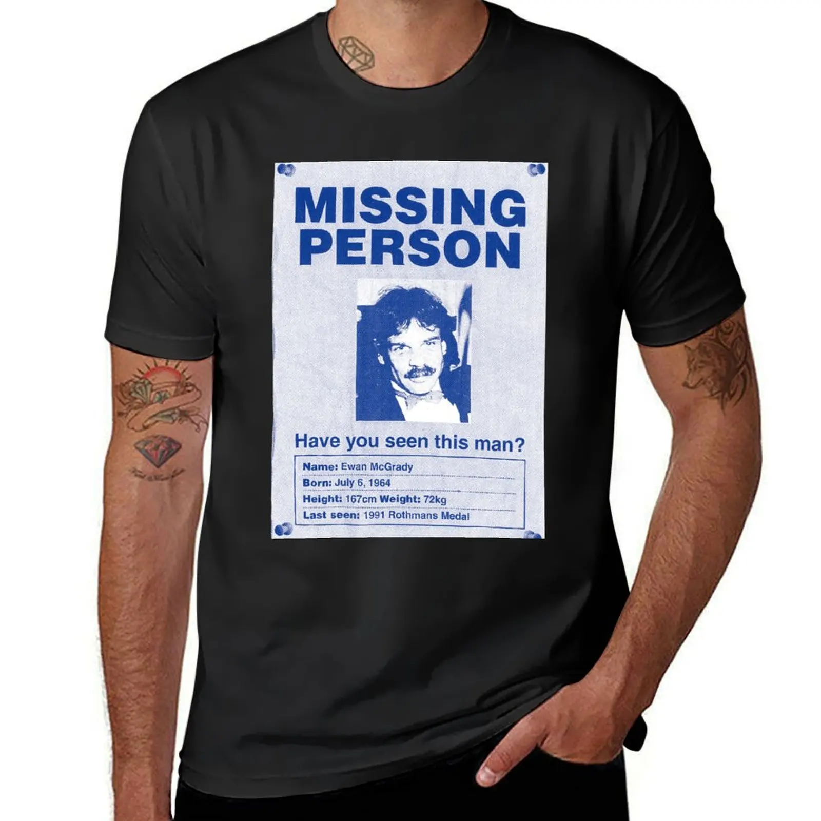 Where is Ewan McGrady? T-Shirt sublime Short sleeve tee quick-drying tops black t-shirts for men