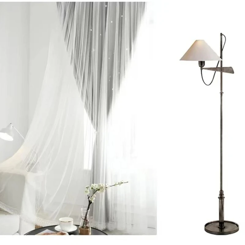 

Kids Curtain Hollow-Out Stars Window Curtain Double Layer Sheer Blackout Curtains for Girls Bedroom Kids Room