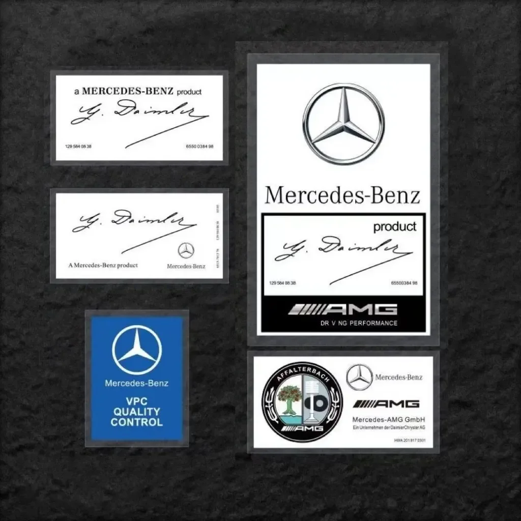 JDM car stickers are suitable for Mercedes-Benz windshield Apple static stickers AMG signature badge decorative auto accessories