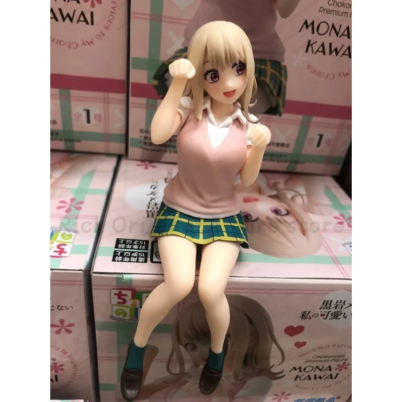 

【В наличии】Оригинальная фигурка PM Chokonose My Cuteness Is Useless To Kuroi Iwaki Mona Kawai, аниме-фигурка, модель игрушки