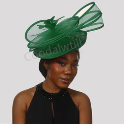 Neue schicke Hochzeit Fascinator Hut Haars pange Frauen elegante Kentucky Derby Feder Hut Chapeau für Race Event Kopf bedeckung Stirnband