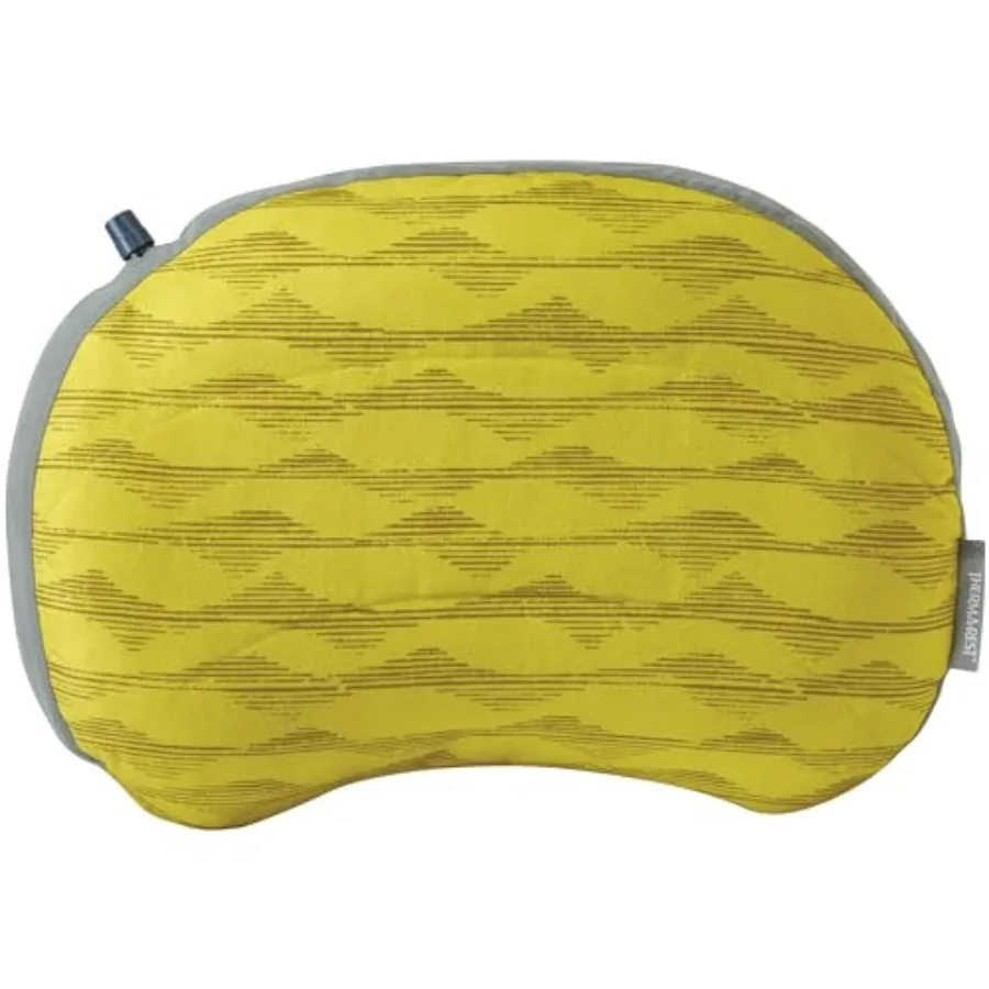 

Air Head Inflatable Camping and Travel Pillow for outdoor use, PVC material, blue color, lightweight and compact design