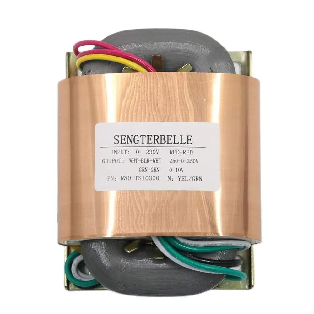 

High Quality R Core Audio Power Transformer Dual 250V+10V For Tube Preamplifier R80-TS10300