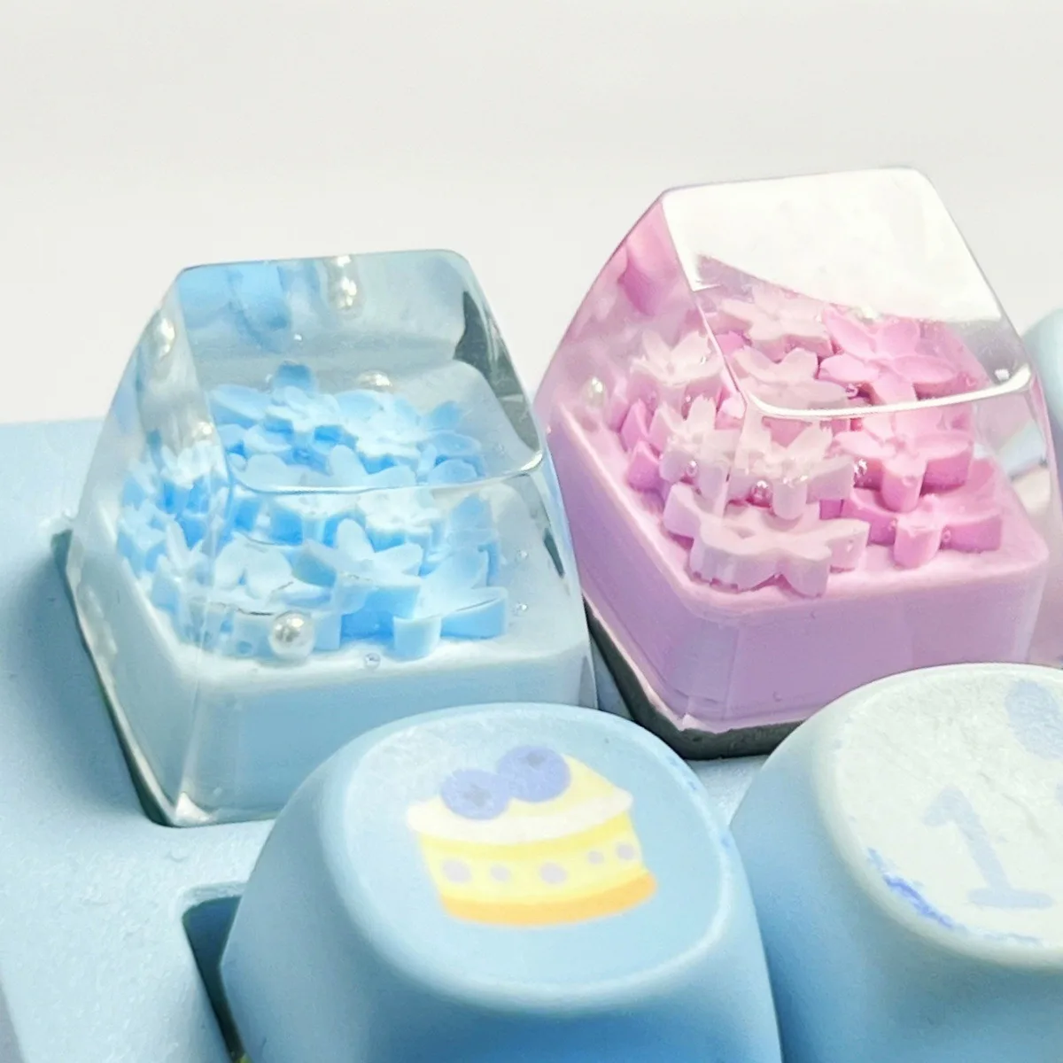 1PC Sakura Game Keycap Cute Office DIY ESC Keycaps For MX Switch Mechanical Keyboard Gaming Accessories Friend Gift