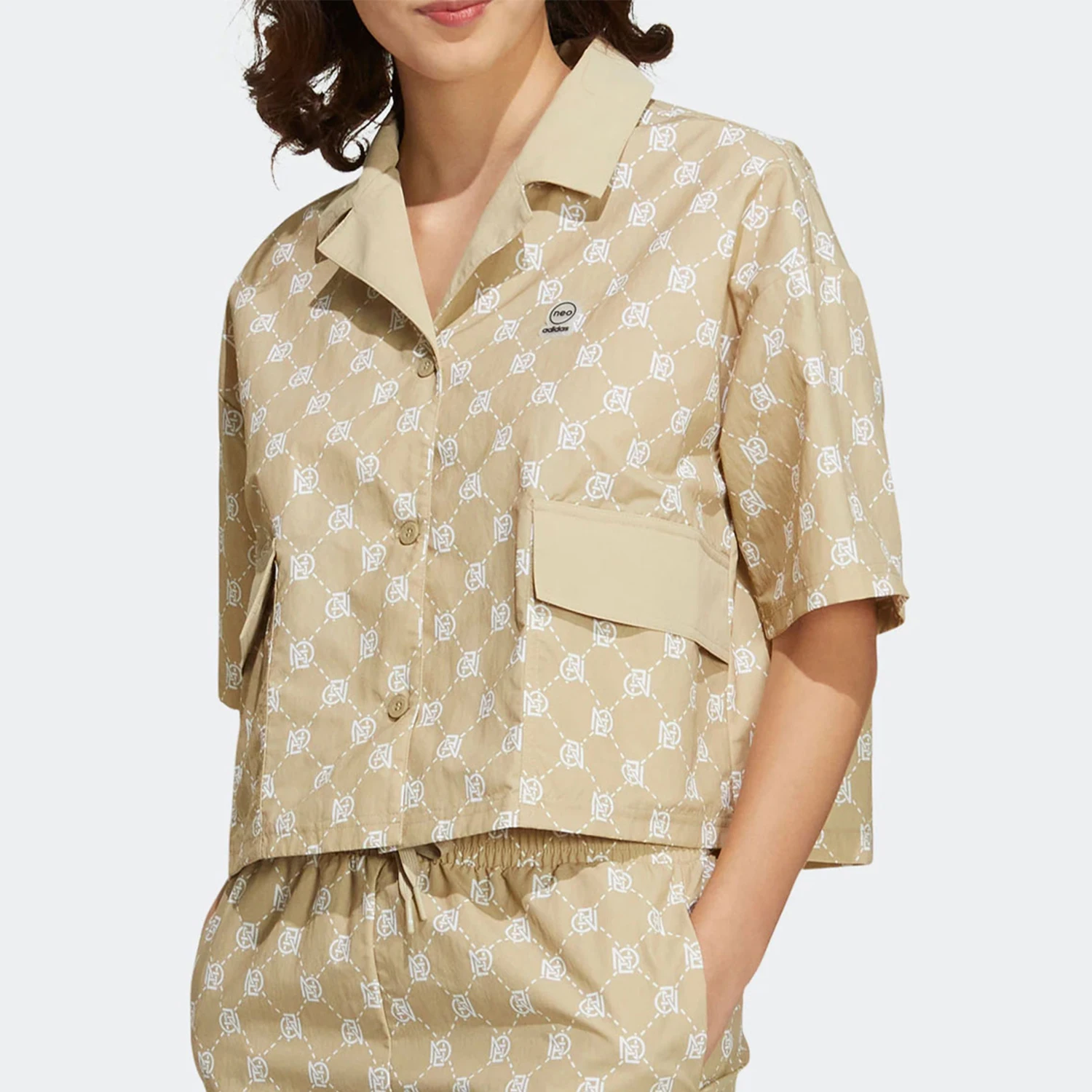 

Официальная женская свободная и дышащая рубашка поло Adidas Neo IB5842