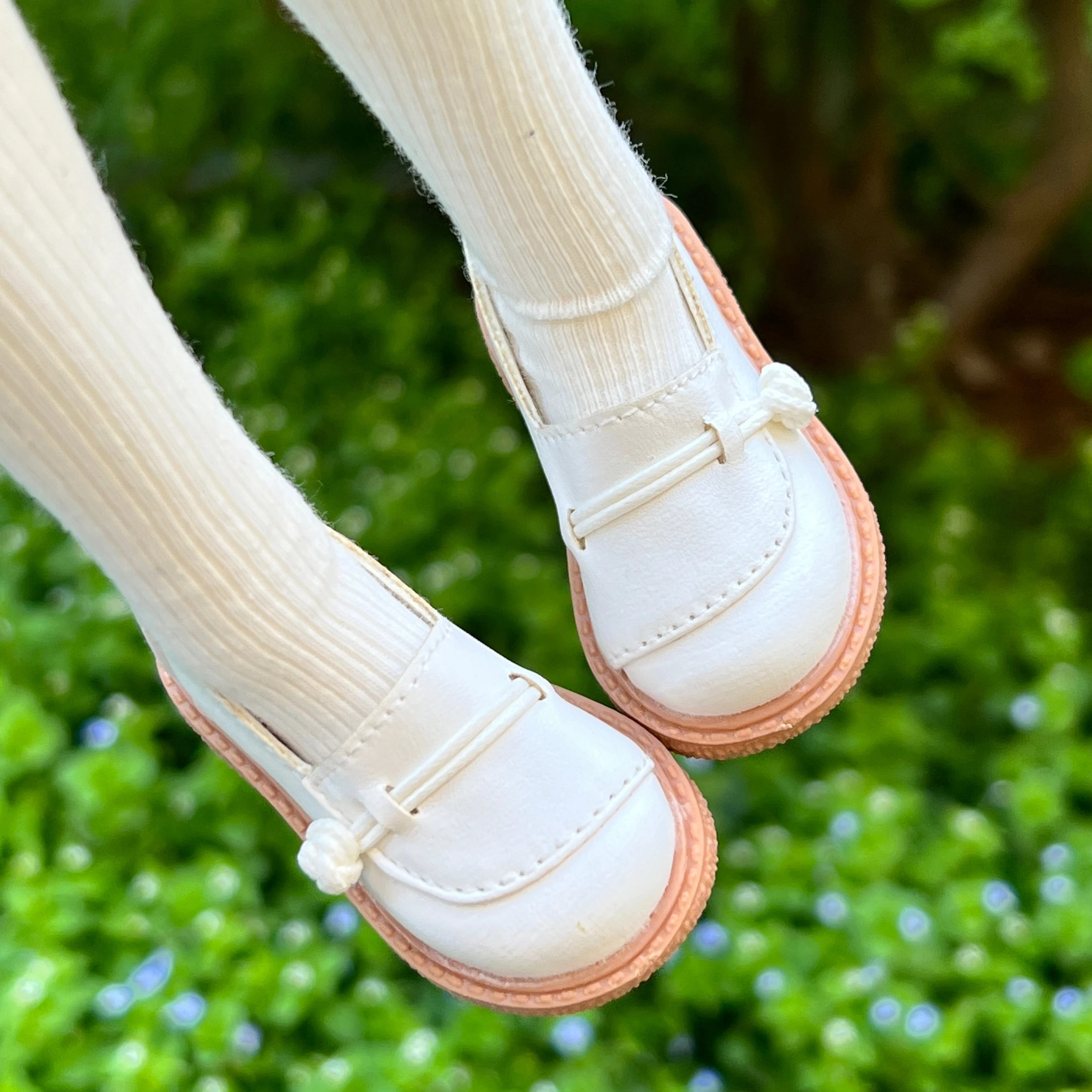 L01-X024 kinderen speelgoed 1/4 MSD BJD DD SD MDD pop schoenen witte kleur Zachte zolen casual schoenen 1 paar