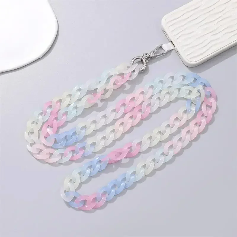 Новое ожерелье, ремешок для телефона со слотом для карт, 120 см, красочный ремешок через плечо для мобильного телефона, цепочка для аксессуаров