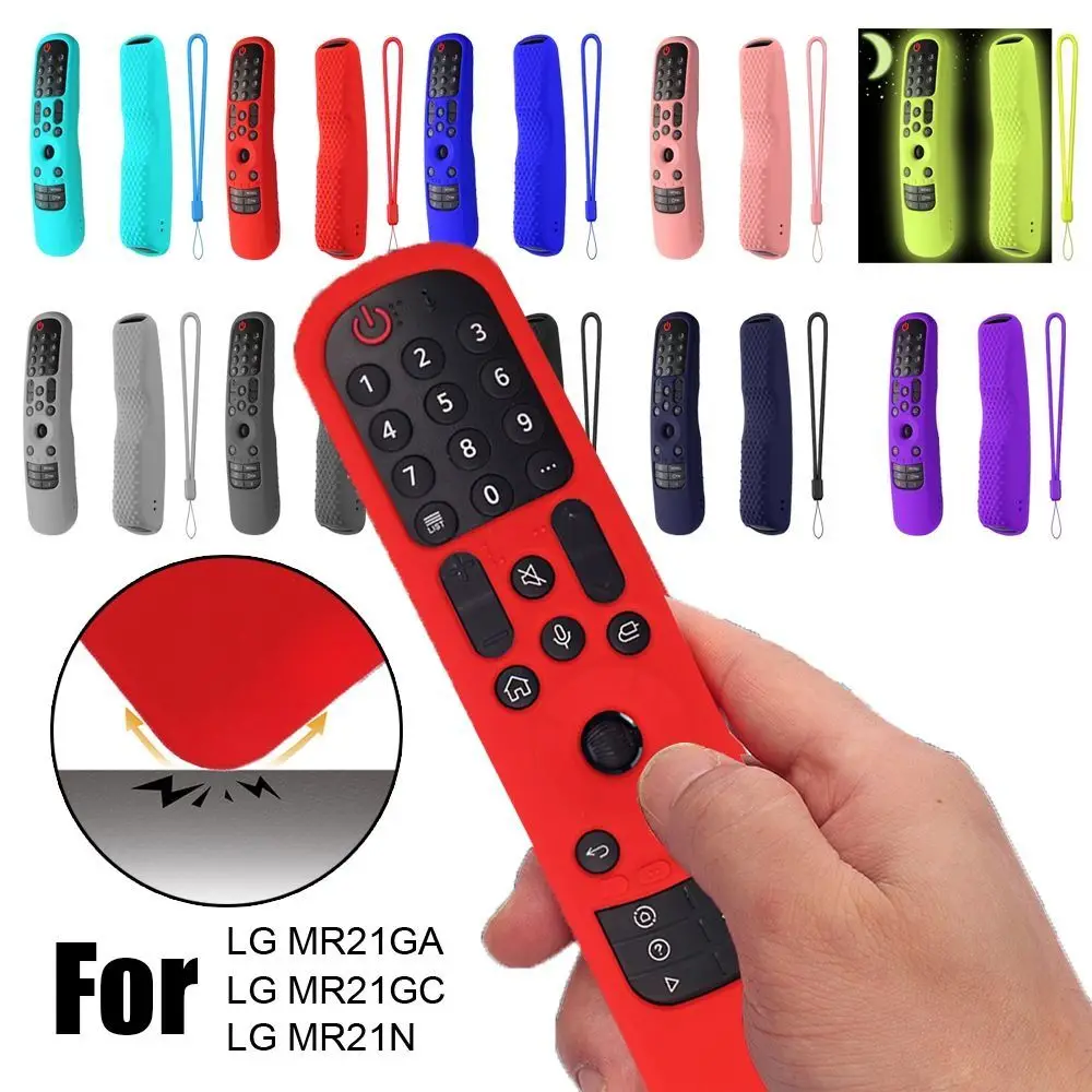 Durable Remote Control Case Soft Luminous Remote Control Sleeve Shookproof Dirt-resistant for LG AN-MR21GC/ MR21N / MR21GA