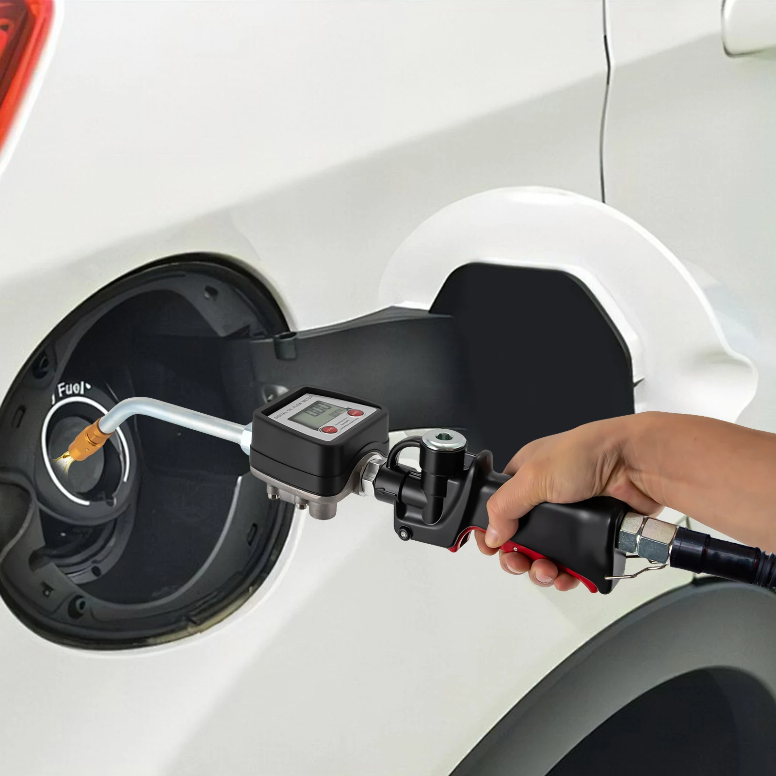 

Digital Fuel Pump with English Display – Comes with Two 1.5V 1300mAh Batteries for Accurate and Efficient Fuel Dispensing