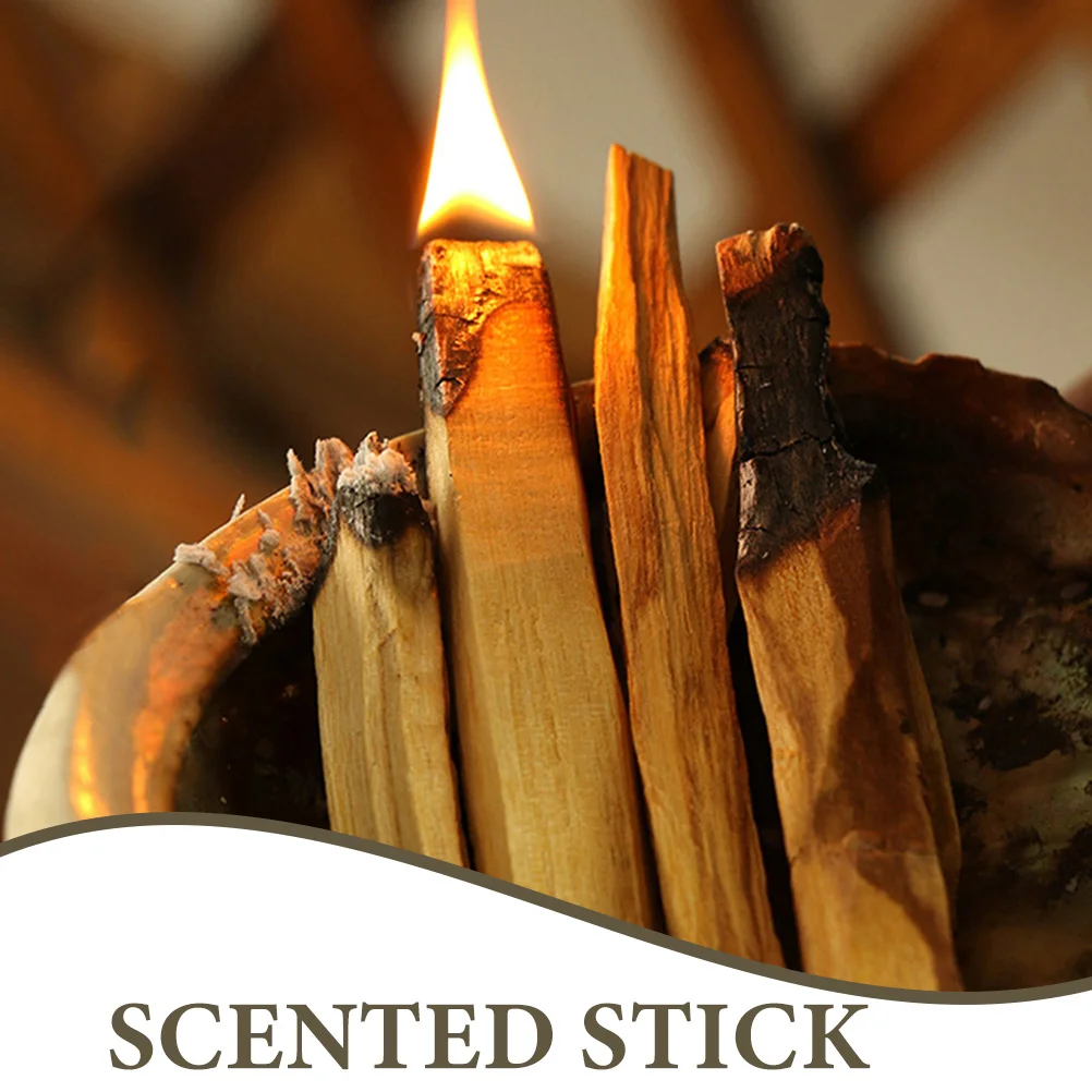 10 Pcs Holy Wood Incense Smudge Sticks Burning Wooden Woody for Yoga Sandalwood