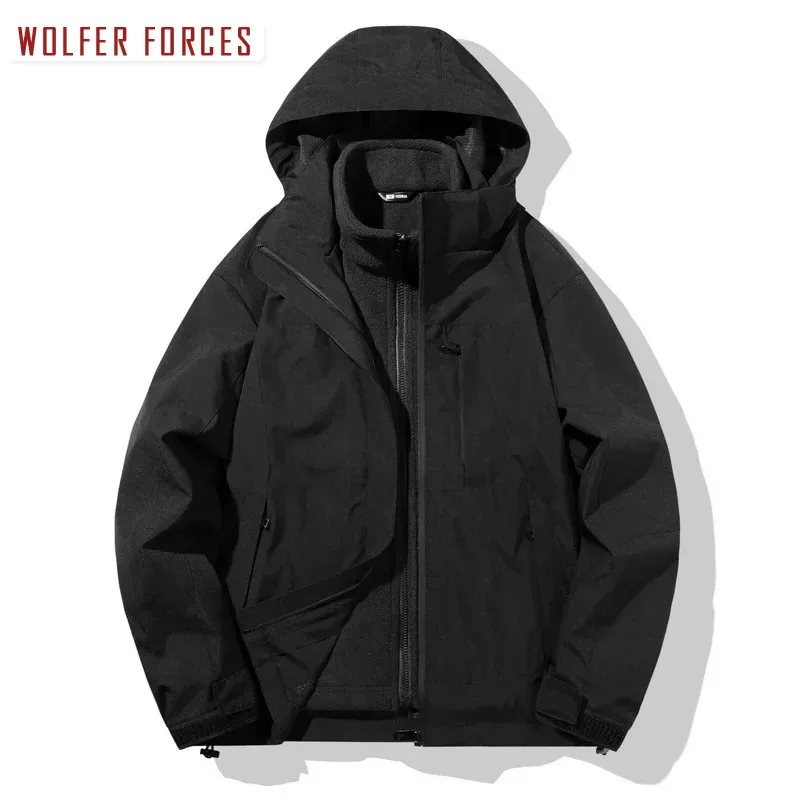 

Men Clothing Luxury Work Wear Men's Clothing Winter Coats Motorcycle Withzipper Military Trekking Heating Camping