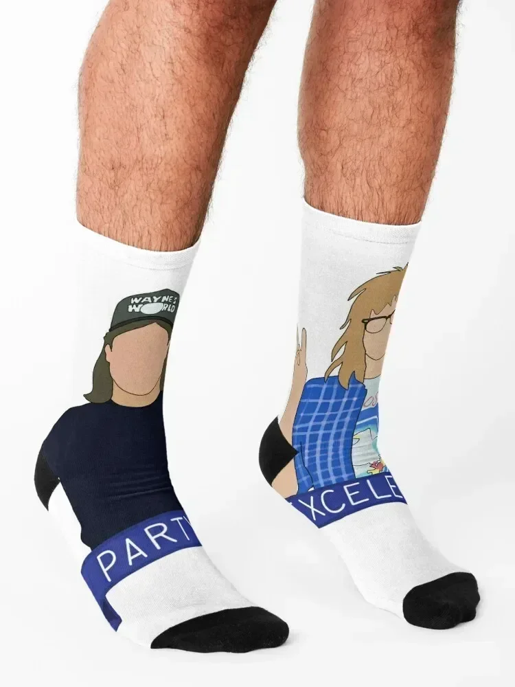 Wayne’s world Socks soccer anti-slip professional running christmass gift Soccer Mens Socks Women's