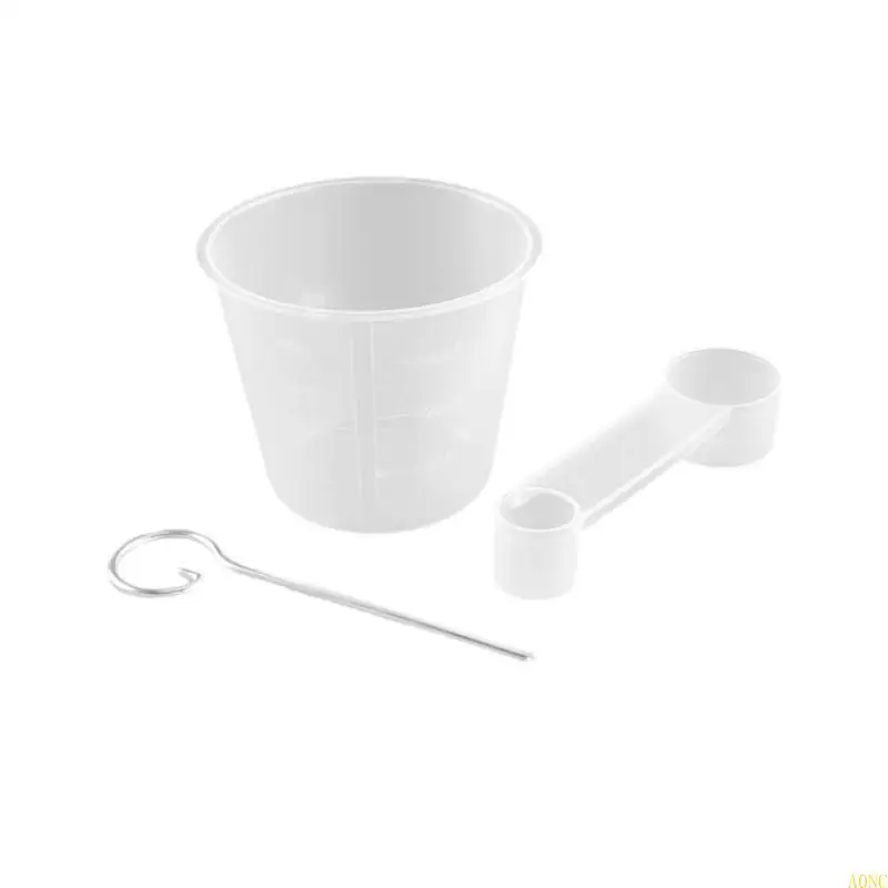 A0NC Multi Purpace Baking Set Tool Tool Measureing Cup และชุดช้อนที่มีน้ำยาล้างแป้งตามหลักสรีรศาสตร์สำหรับเครื่องทำขนมปัง