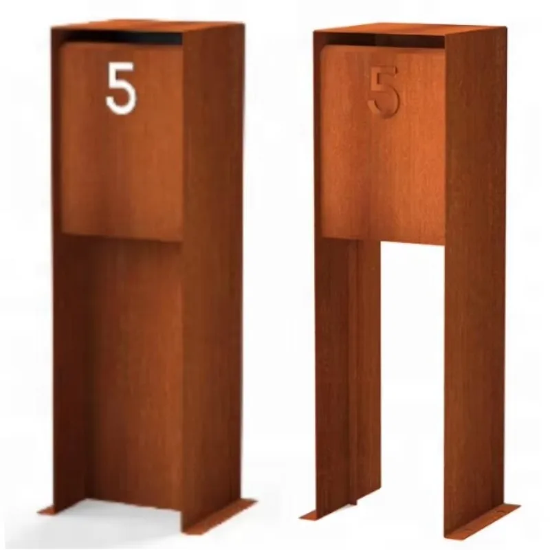 

Rustic Corten Steel Mail Box Letterbox