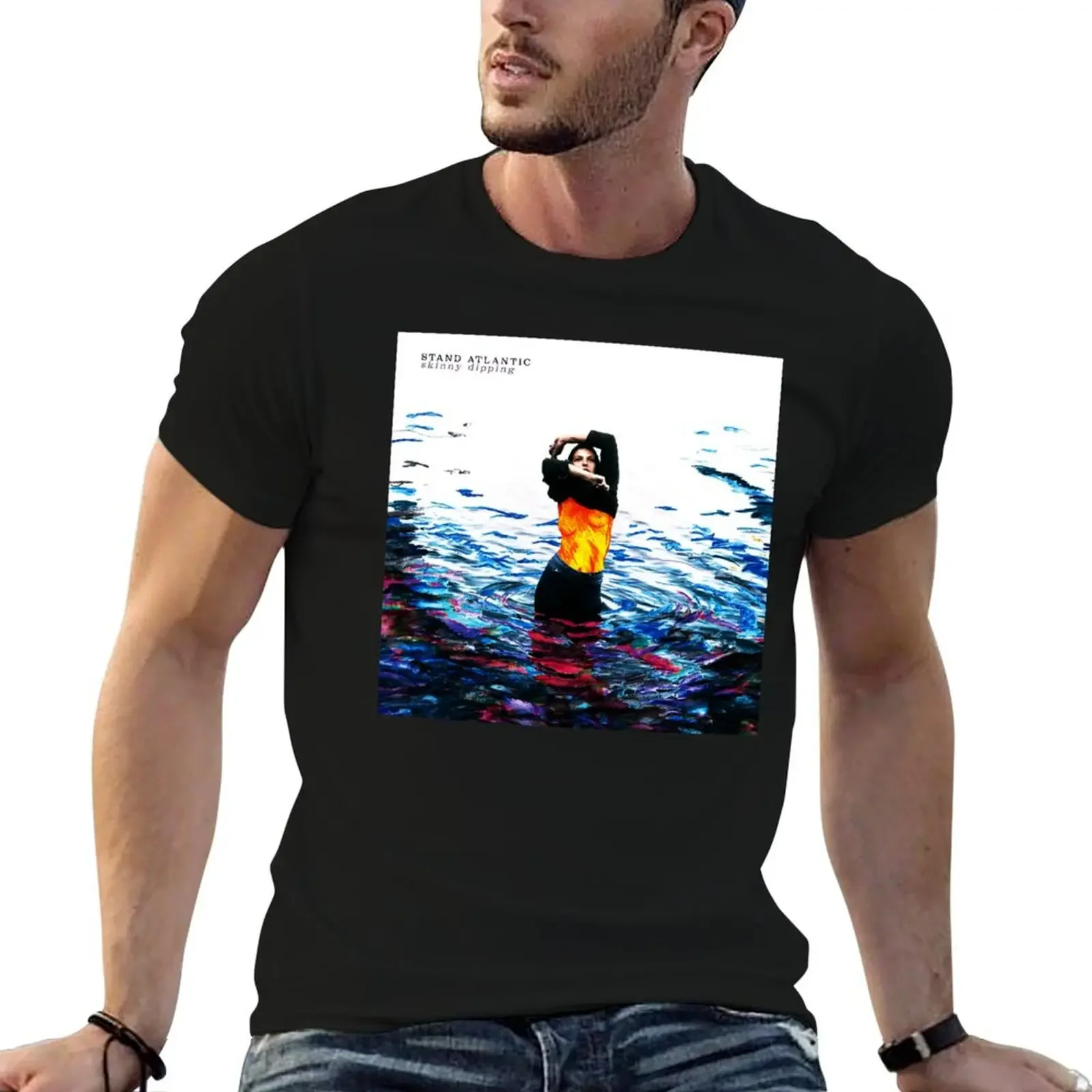 Skinny Dipping Stand Atlantic T-Shirt oversized t shirt custom t-shirts korean fashion slim fit t shirts for men