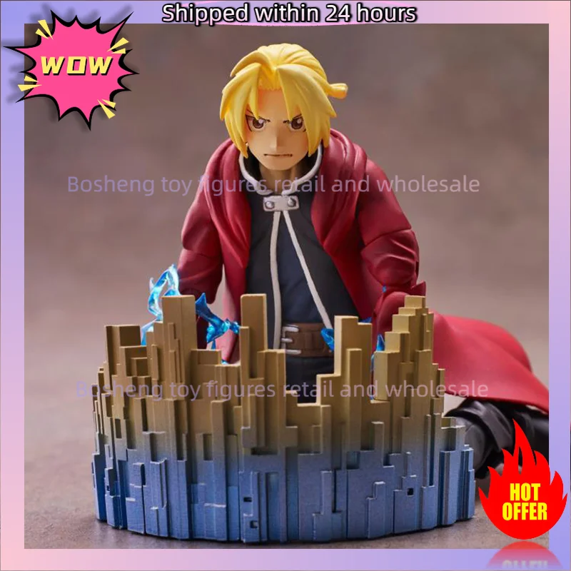 Original Aniplex BUZZmod Fullmetal Alchemist Brotherhood Edward Elric Anime In Stock Action Figures Collection Model Toys