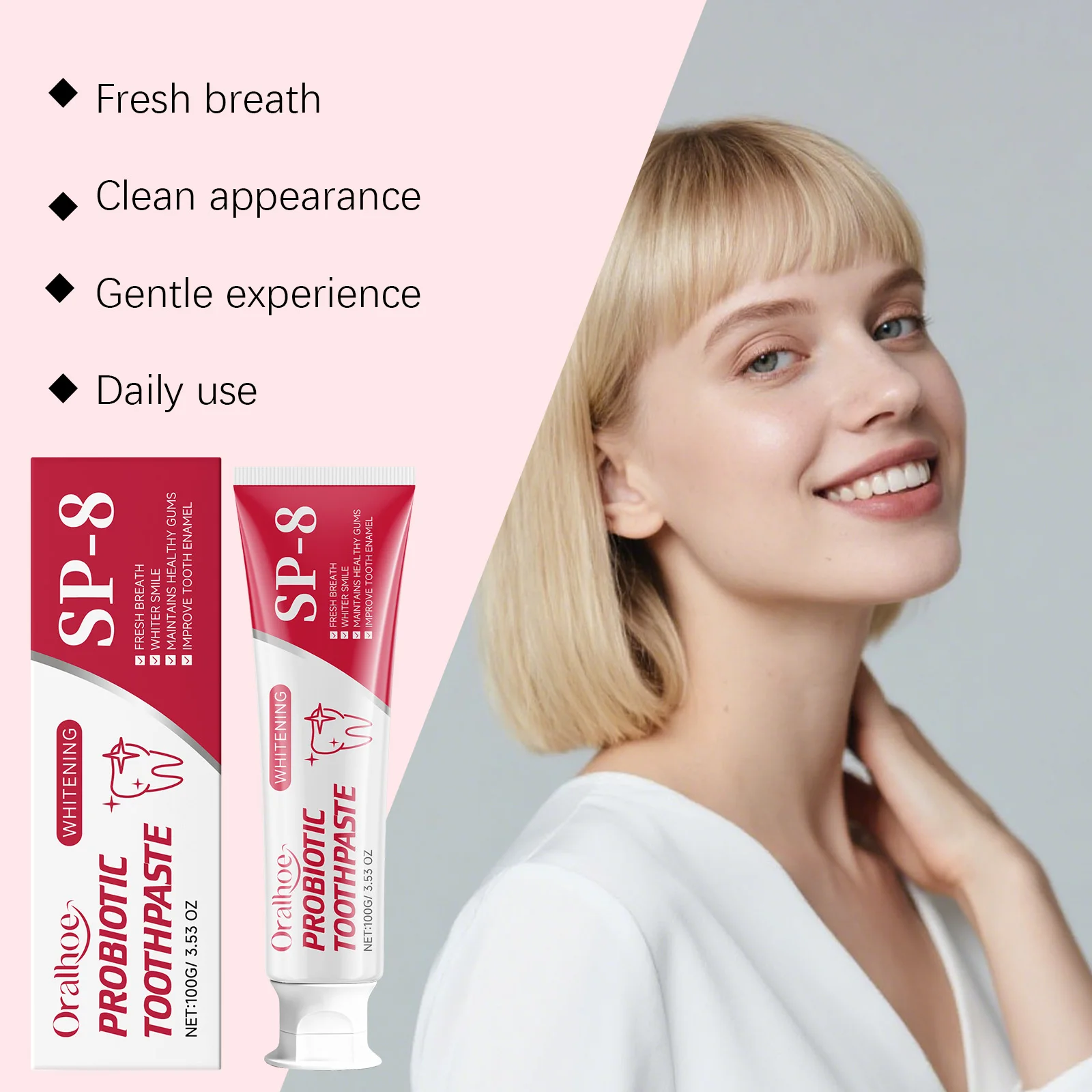 SP-8 Hydroxyapatite Toothpaste Deep Cleaning Easily Removes Stains Yellow Teeth Preventing Tooth Decay Mint Fresh Toothpaste