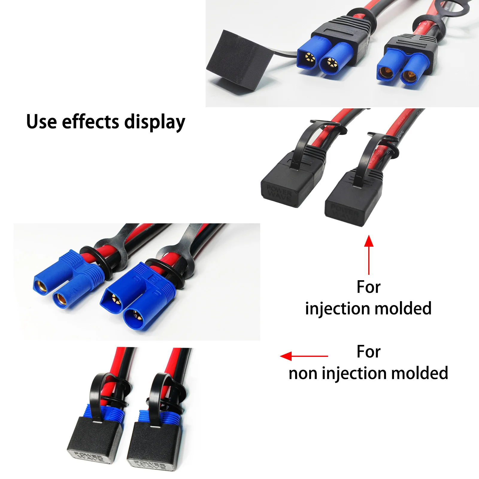 Złącze EC5 Osłona przeciwpyłowa męska żeńska Wodoodporna czarna pomarańczowa górna pokrywa do wtyczki bananowej RC ESC Lipo Drone Motor Adapter