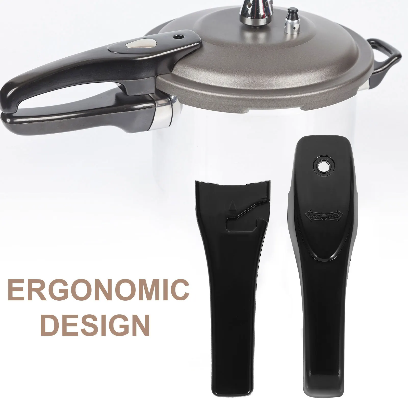 

1Pair Universal Pressure Cooker Handle Replacement Anti Scalding Pot Grip Non Slip Cooker Handle Parts for Daily Use