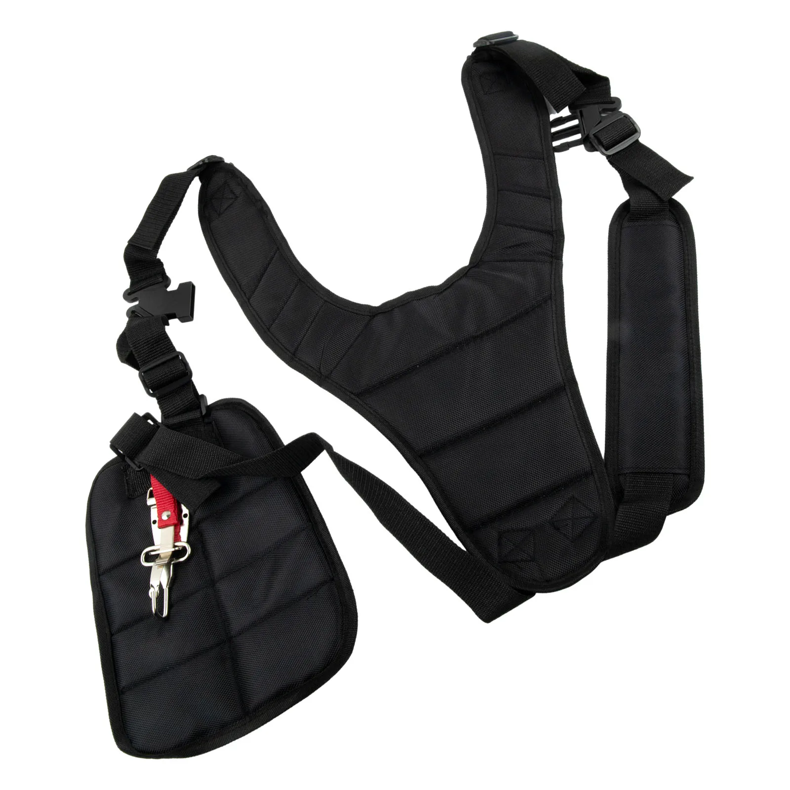 Heavy Duty Double Shoulder Strap Harness for Trimmers and Brushcutters with Padded Support and Adjustable Nylon Straps