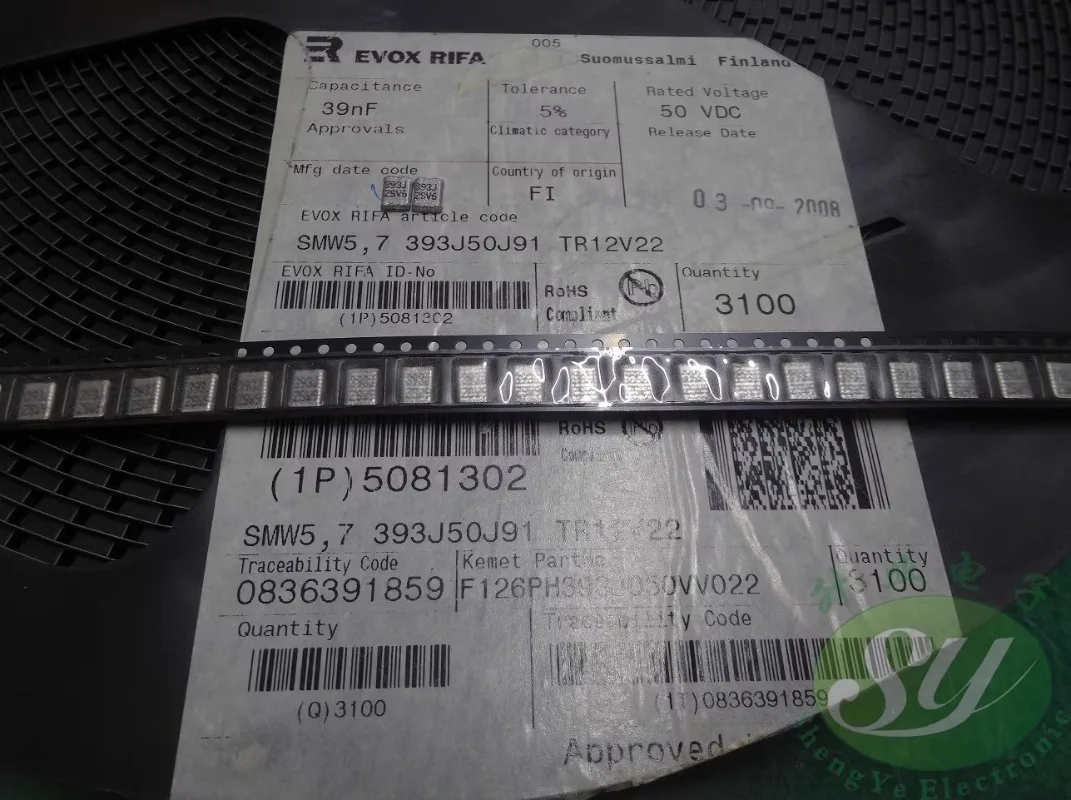 

10PCS SMW5.7 0.039uf/50v 39nf 39000pf 393 New chip film capacitor