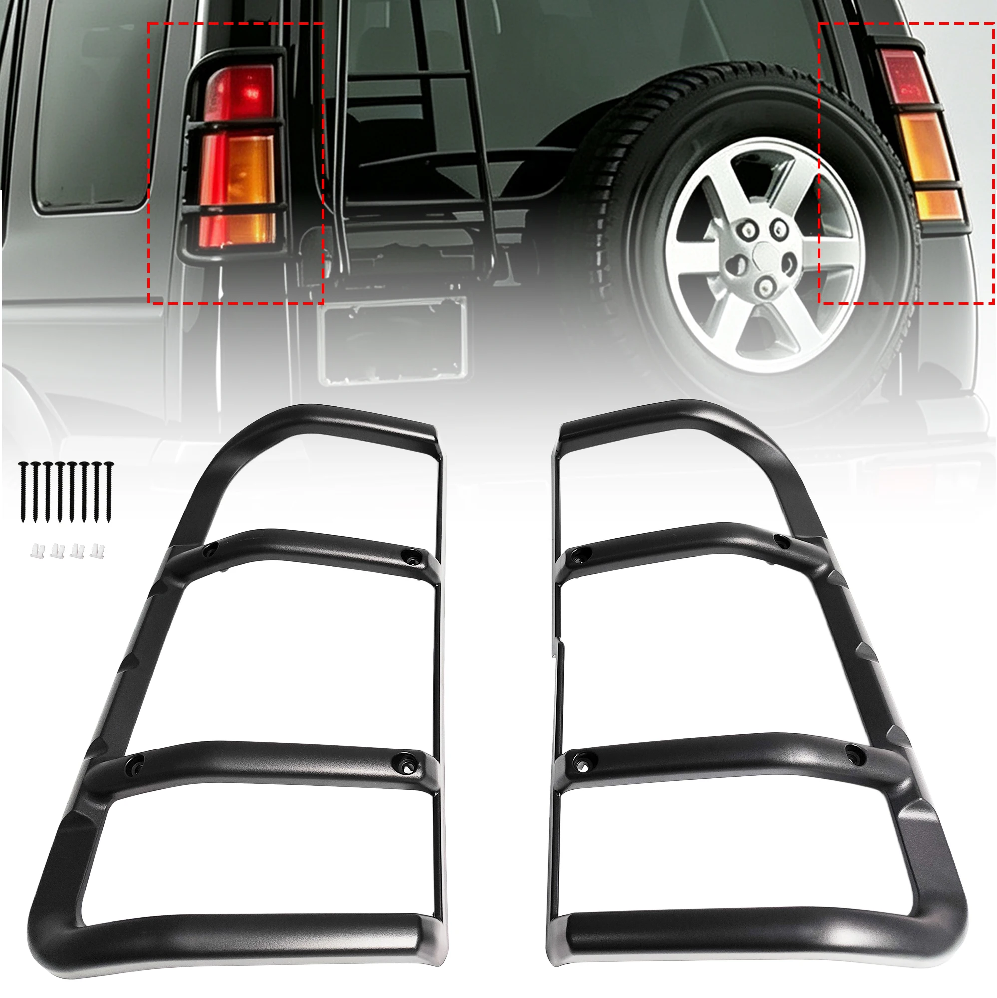 Tail Rear Light Lamp Guard For Land Rover Discovery 2 LR2 L318 1998 1999 2000 2001 2002 2003 2004 Taillight Protective Grille
