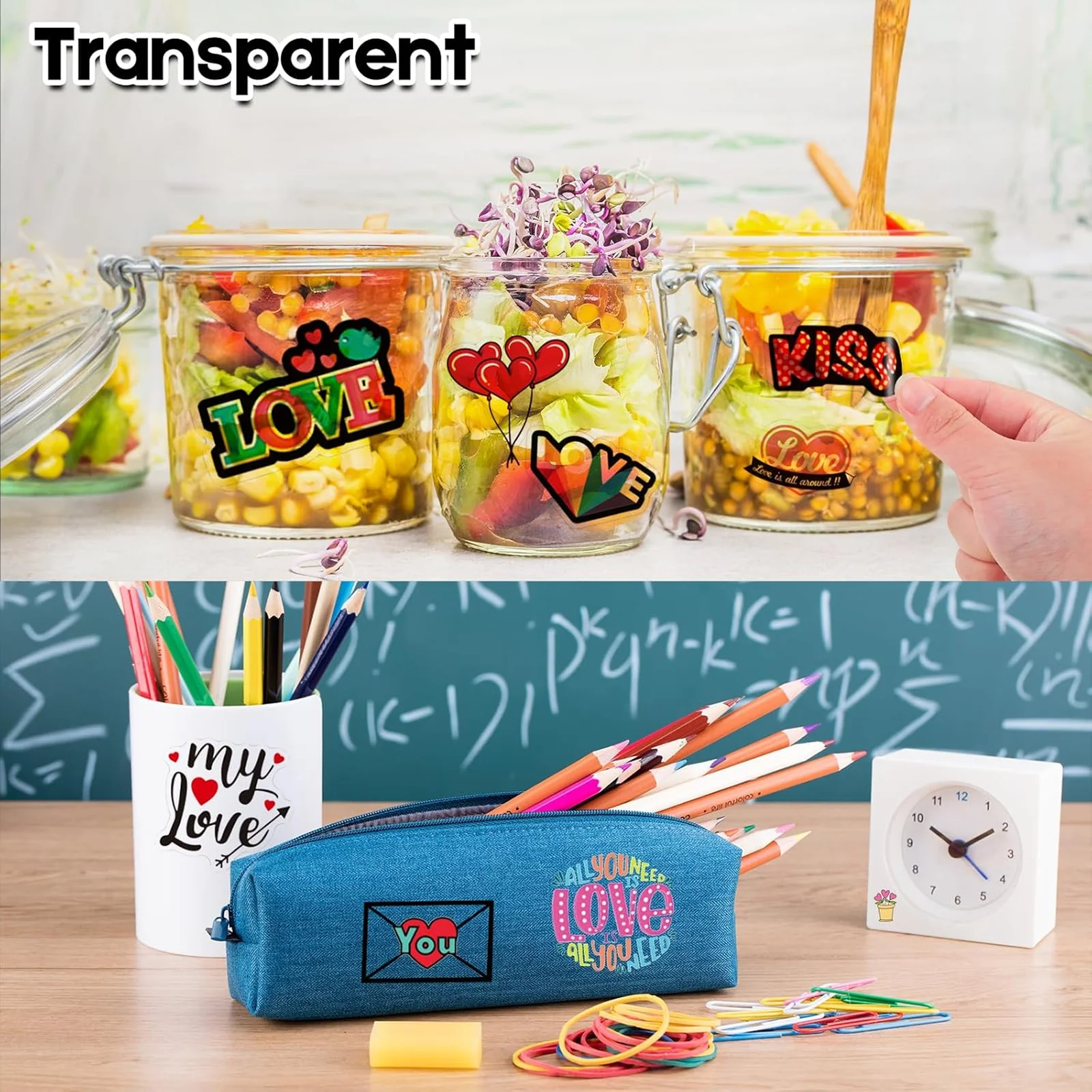 10/20 Sheets A4 Clear Vinyl Sticker Paper Non Waterproof Compatible Inkjet Printing for DIY Personalized Stickers