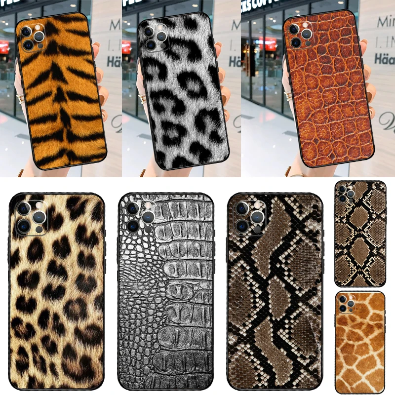 Animal Print Wildlife Fur Skin Case For Huawei Nova 12i 11i 8i 3i 11 13 14 Pro 9 10 SE Y60 Y70 Y90 Y61 Y91 Y72 P30 P40 Lite