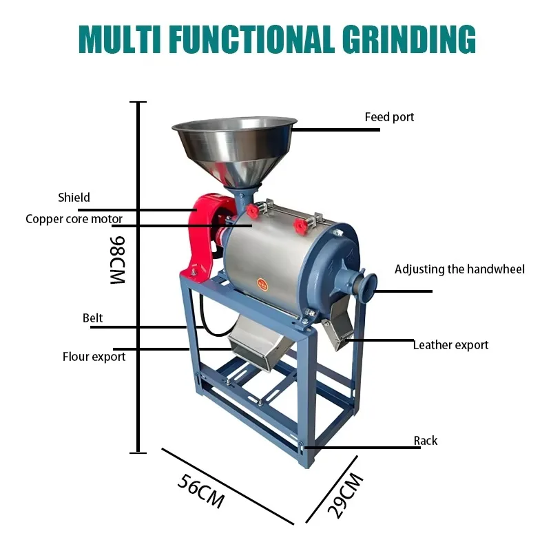 Automatic Machine Commercial High Efficiency Small Corn Maize Mill Grinder Flour Milling Machine