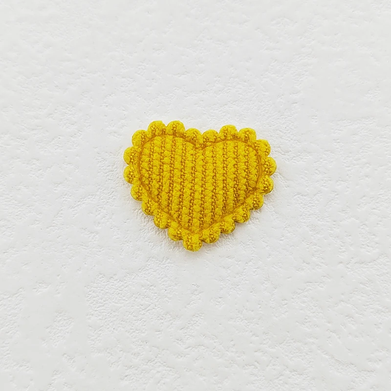 100 Stück 2,5x2,1CM Mini Glänzende Herz-Applikationen zum Aufnähen auf Kleidung, Hüten, DIY-Kopfbedeckungen, Haarspangen, Schleifen-Deko-Accessoires – Detail 15