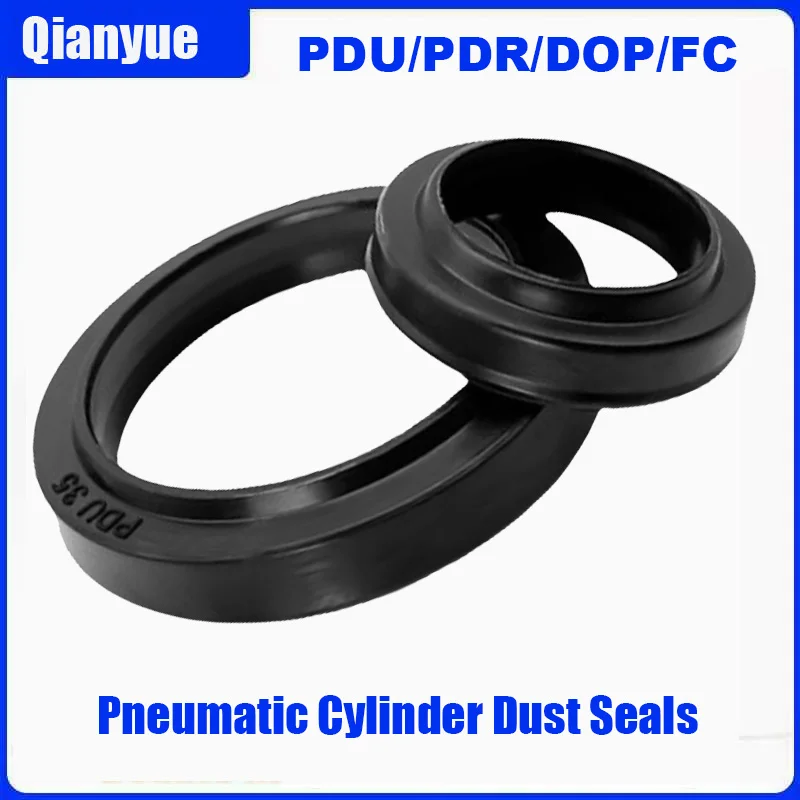 [5PCS] SMC/SC PDU/PDR Cylinder Seals ID 20-70, High Pressure Dust Rings, Oil/Abrasion Resistant for Pneumatic Cylinders