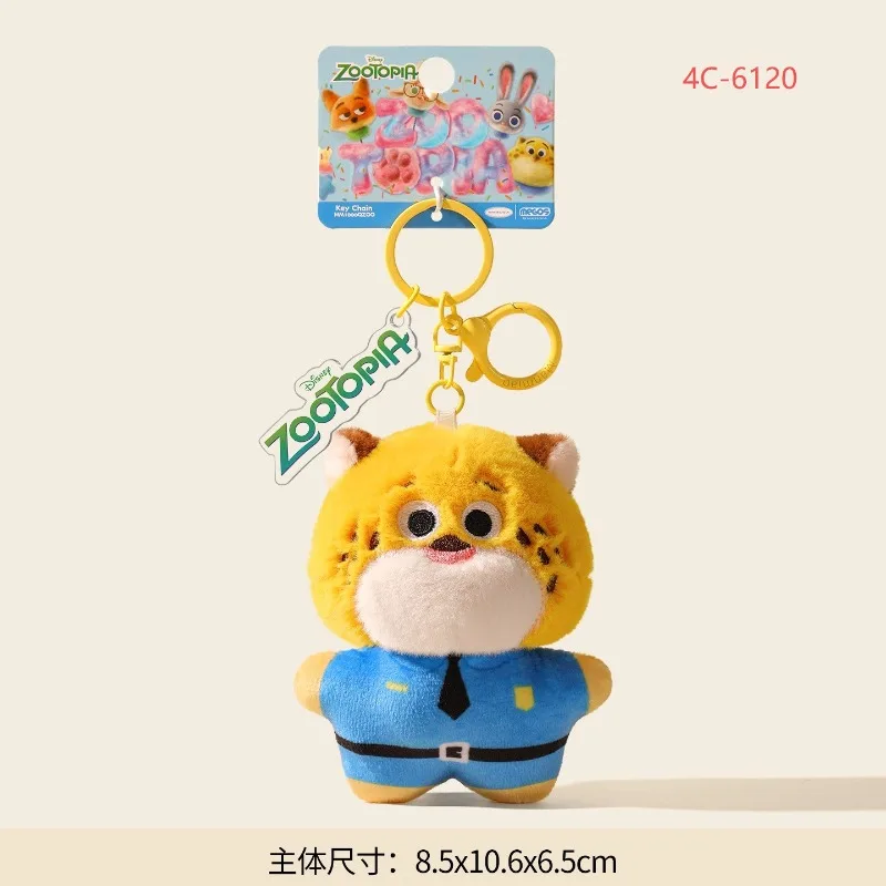 Disney zootopia plush keychain doll rabbit Judy Leopard police officer Nick doll couple small ornaments birthday gift.
