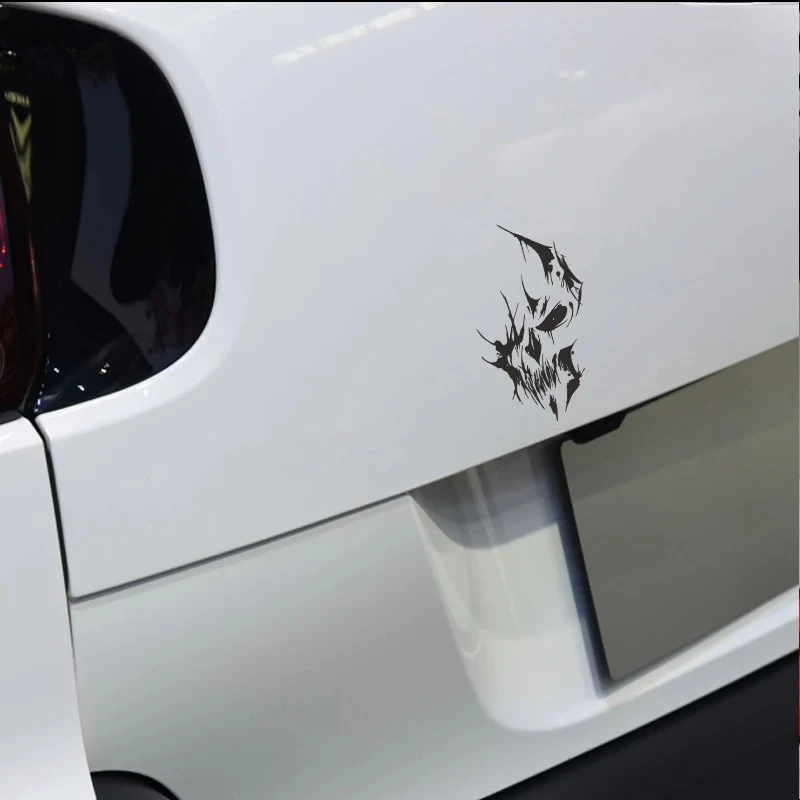 Evil Devil Shadow Car Motorcycle Sticker Waterproof Reflective Vinyl Decal Scratch Cover Decoration Auto Accessories