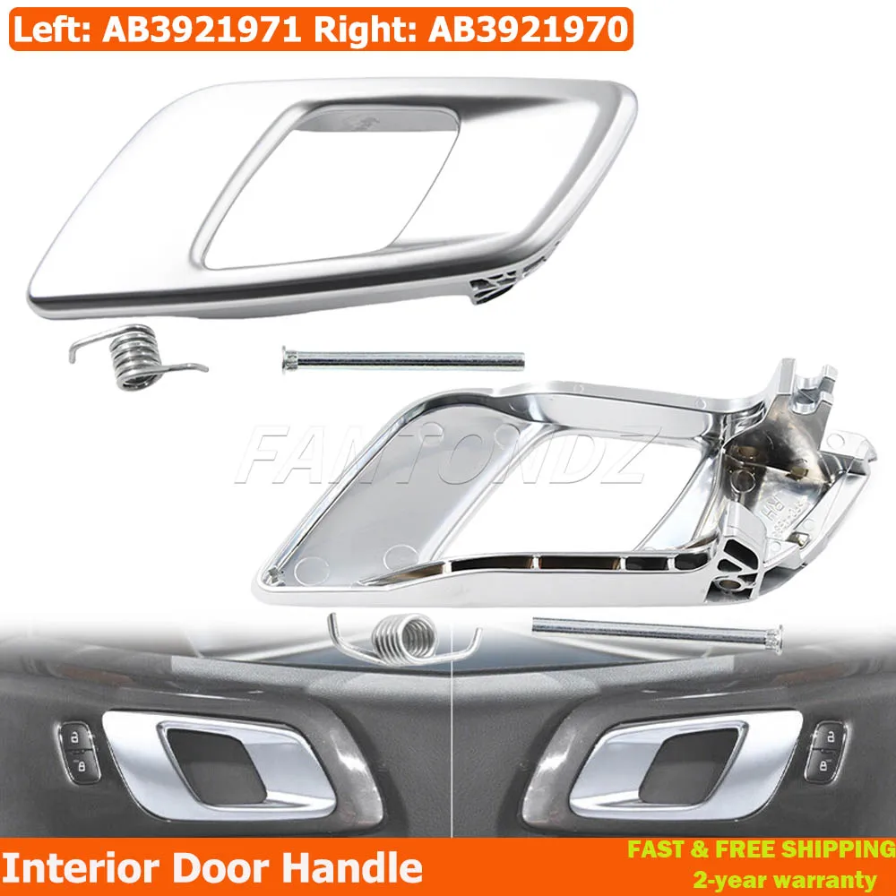 Left Or Right Car Interior Door Inner Handle Trim AB3921971 AB3921970 For Ford Ranger Everest 2012-2021 Mazda BT50 2012-2019