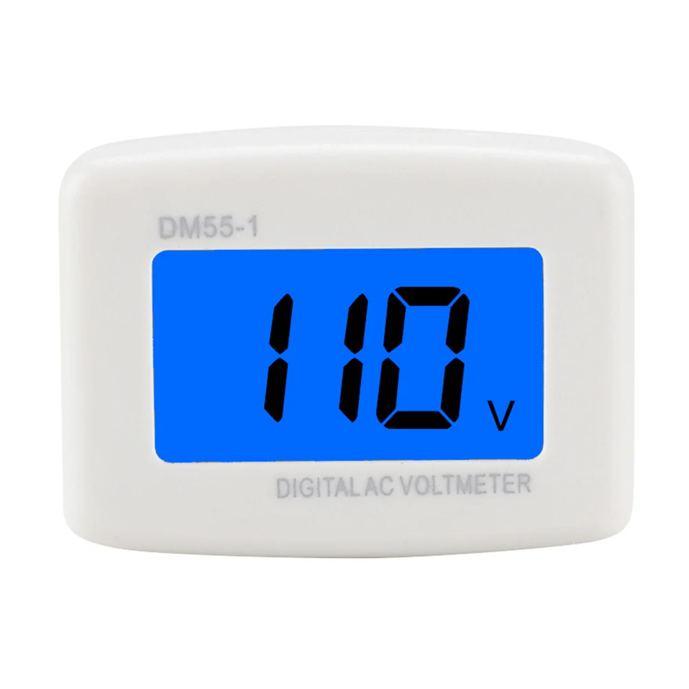 DM55-1ดิจิตอลโวลต์มิเตอร์ EU US Plug Volt Meter Socket แรงดันไฟฟ้า Tester จอแสดงผล LCD มิเตอร์วัดกระแสไฟ110V 220V แบนมิเตอร์วัดกระแสไฟ