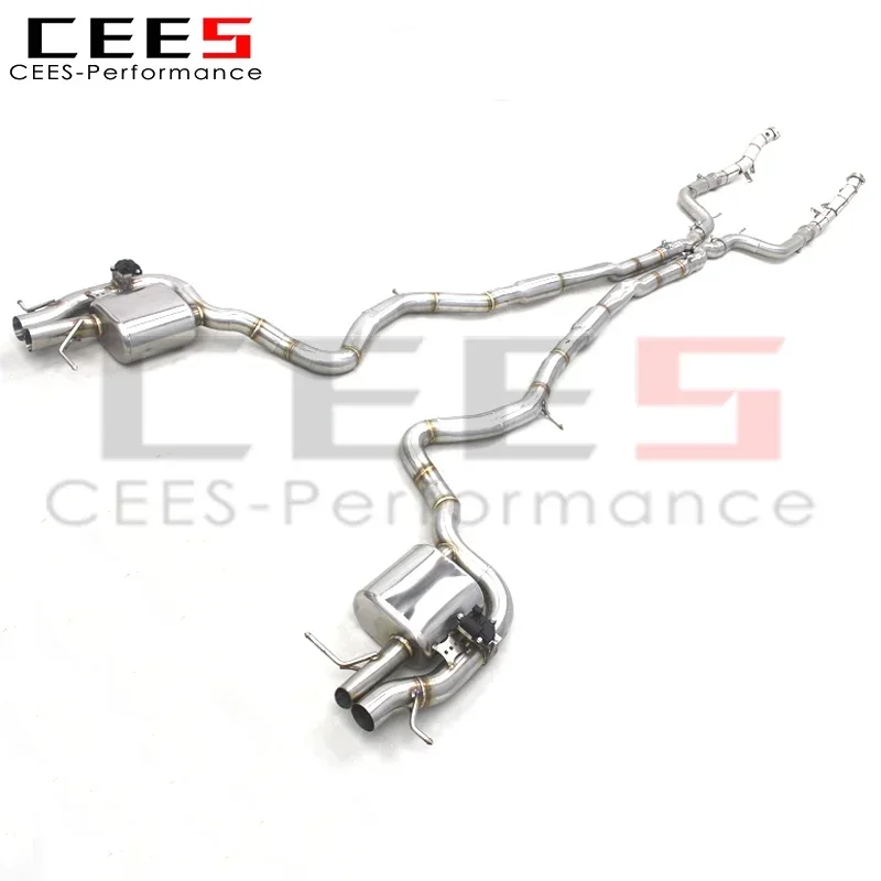 CEES Catback Exhaust Downpipe for Mercedes-Benz S500/S550 W222 4.7T/5.5T 2014-2019 Quality Stainless Steel Exhaust Pipe System