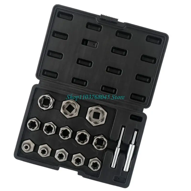 R53F Steel Reverse Spirals Bolt Removers Noslip Front Compact Size for Automotive Maintenance