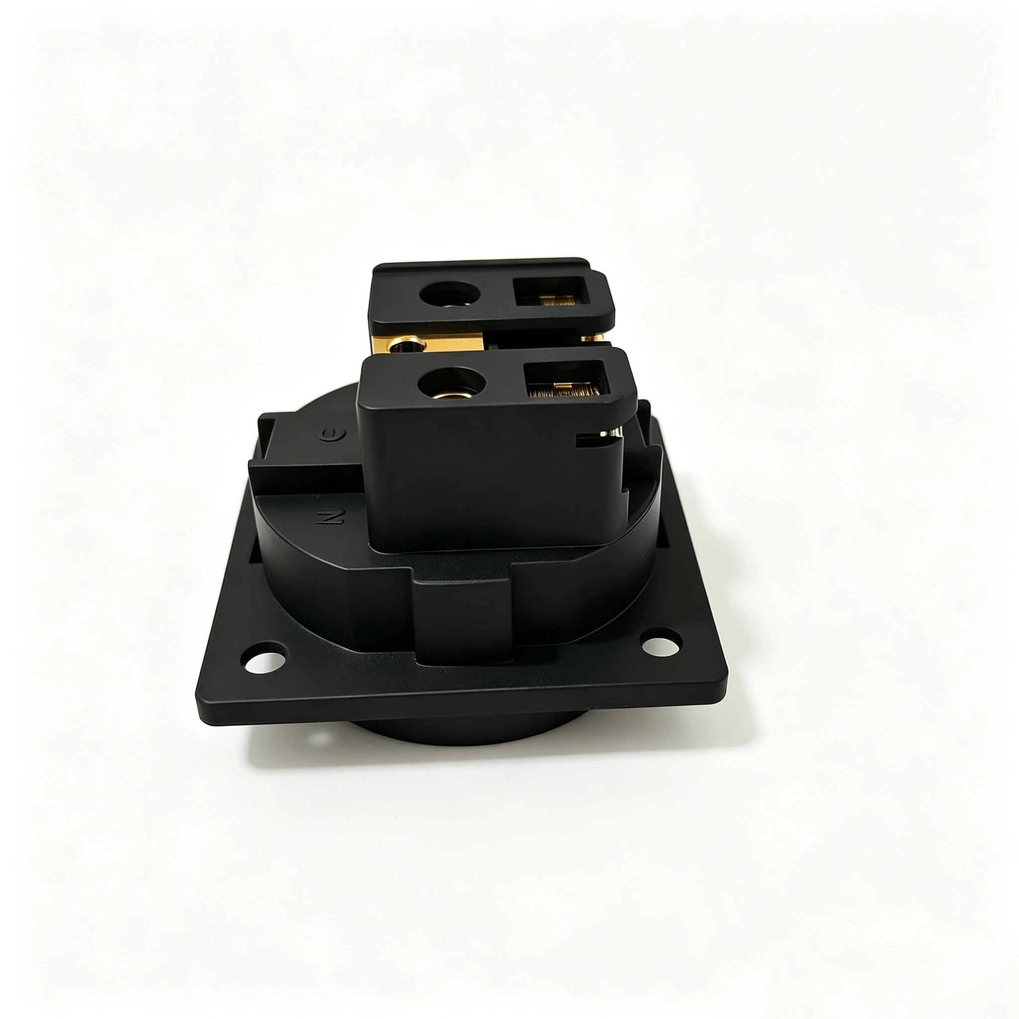 EU-Schuko-Steckdose NCF FI-E30 AC 250 V 16 A EU 2-polige IEC-Eingangsleistung Uitimate Schuko-Chassis-Buchse plattiert Neutralkupfer – Detail 8