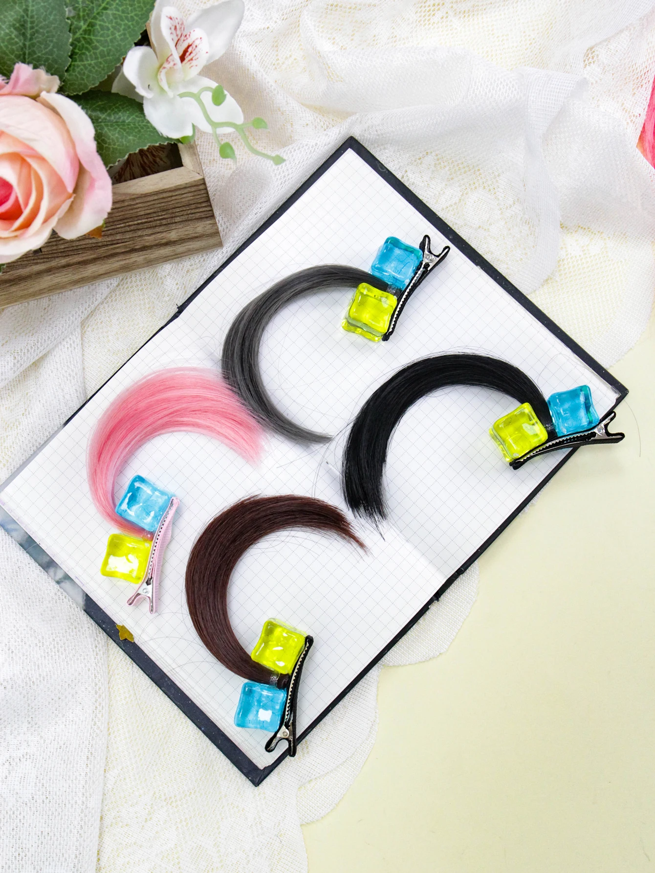

Funny Messy Hair Clip, Anime Cosplay Wig, Small Braids, Side Bangs, Duckbill Clip, Cute Top Hairpin, Hair Accessory