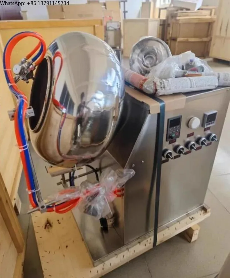 

Automatic Tablet Cashew Peanut Chocolate Sugar Film Coating Machine With Spray Candy Coater Promotion
